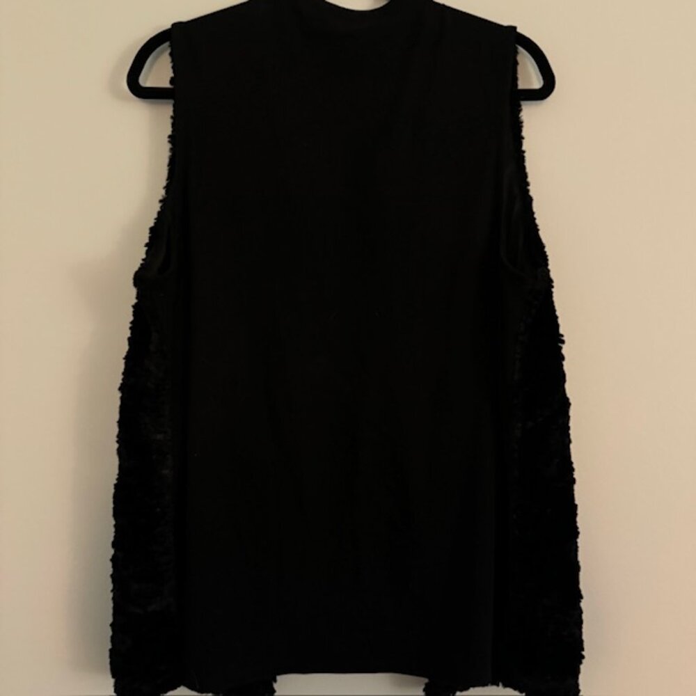 Rafaella Women's Faux Fur Open Front Vest Size Large